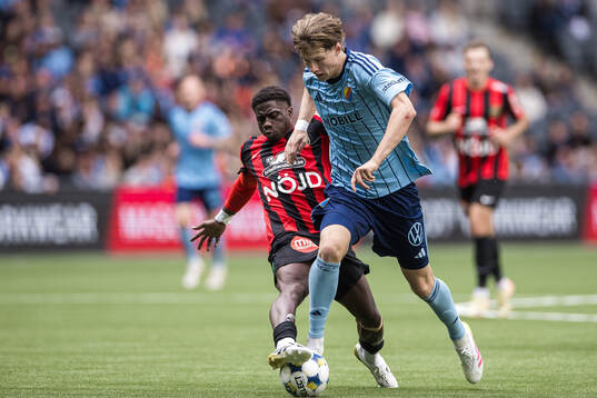 Brommapojkarnas Issiaga Camara och Djurgårdens August