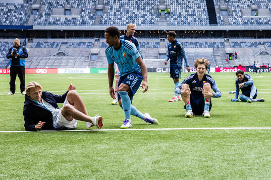 Djurgårdens Tobias Gulliksen, Zakaria Sawo och August