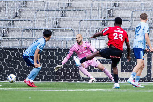 Djurgårdens målvakt Filip Manojlovic
