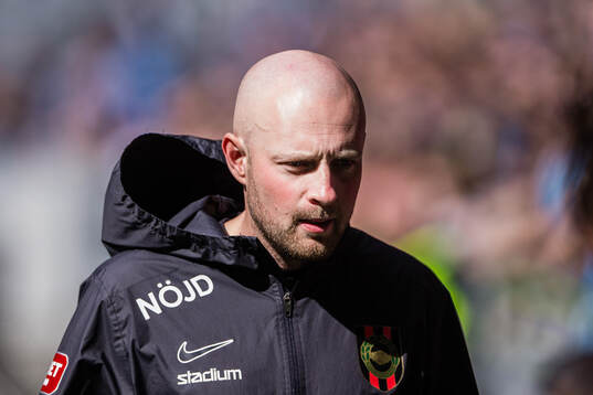 Brommapojkarnas tränare Fredrik Landén
