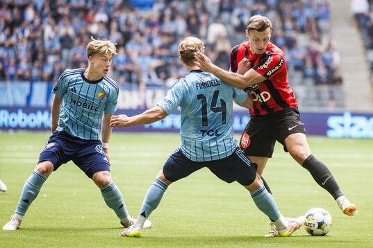 Djurgårdens Matias Siltanen och Hampus Finndell