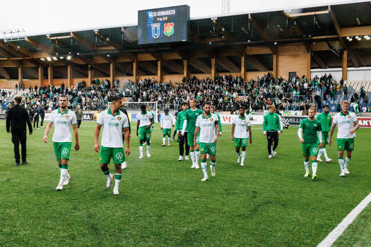 Hammarbys spelare deppar