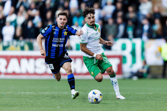 Sirius Isak Bjerkebo och Hammarbys Sebastian Tounekti