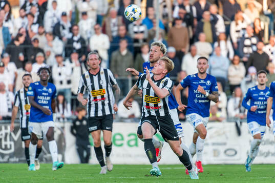 Landskronas Gustaf Westström och Trelleborgs Zean Peetz