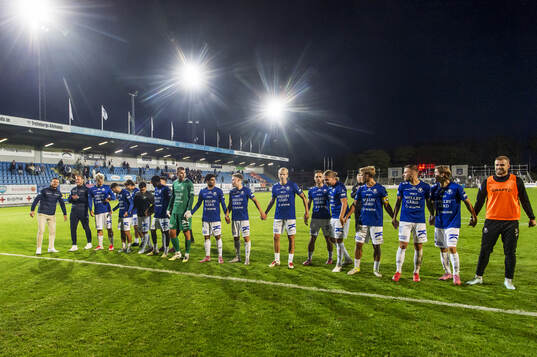 Trelleborgs spelare jublar