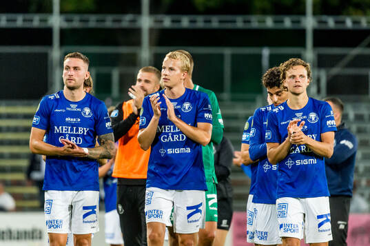 Trelleborgs spelare jublar