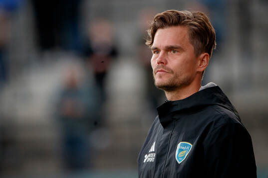 Umeå FCs tränare Anders Bååth Sjöblom