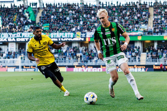 under fotbollsmatchen i Allsvenskan mellan GAIS och Mjällby