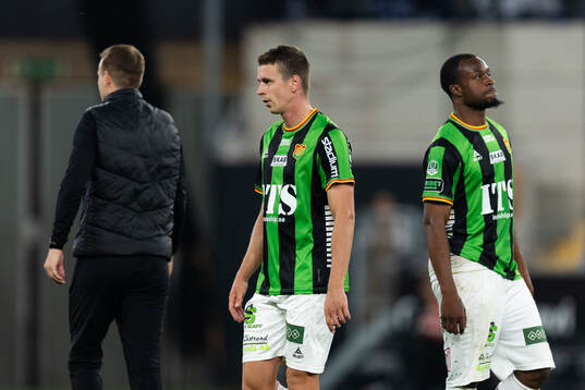 GAIS Oskar Ågren och Shalom Ekong  deppar