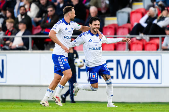 IFK Norrköpings David Moberg Karlsson jublar