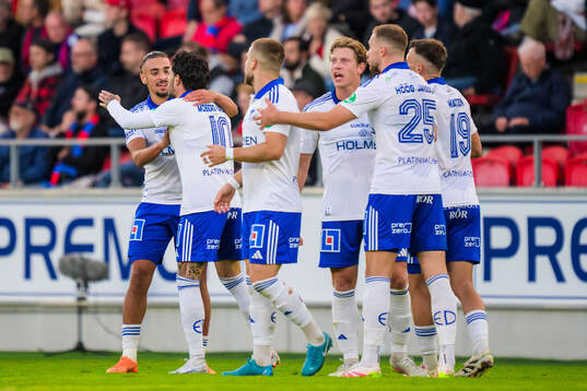 IFK Norrköpings David Moberg Karlsson jublar