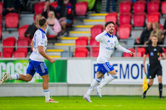 IFK Norrköpings David Moberg Karlsson jublar