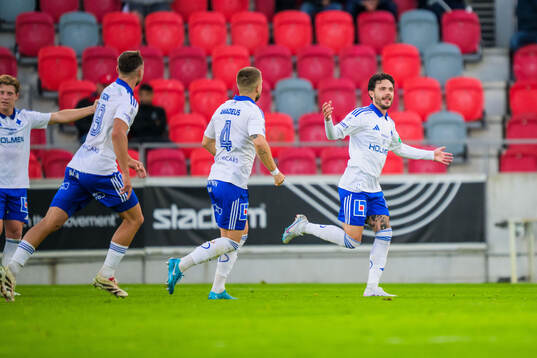 IFK Norrköpings David Moberg Karlsson jublar