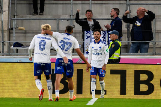 IFK Norrköpings David Moberg Karlsson jublar