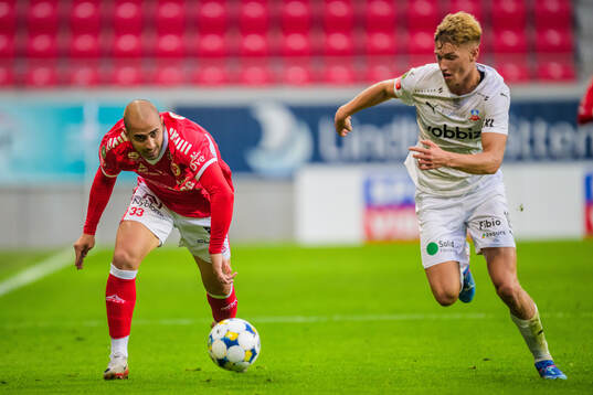 Kalmars Saba Mamatsashvili och Helsingborgs Benjamin Örn