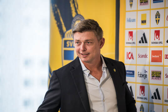 Head coach Jon Dahl Tomasson of the Swedish national