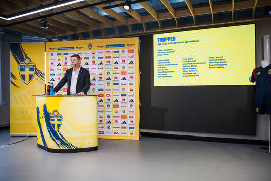 Head coach Jon Dahl Tomasson of the Swedish national
