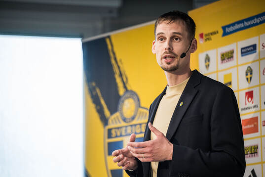Daniel Bäckström, head coach of the Swedish under-21