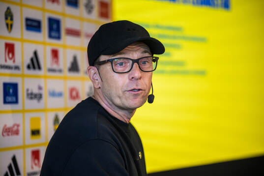 Head coach Tony Gustavsson of the Swedish women's national