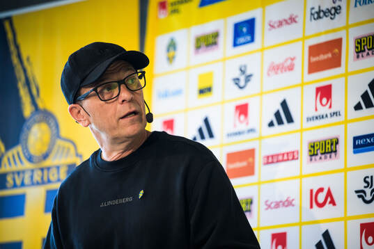 Head coach Tony Gustavsson of the Swedish women's national