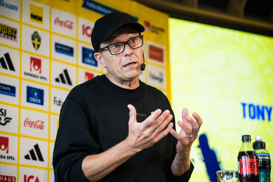 Head coach Tony Gustavsson of the Swedish women's national