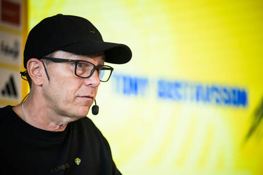 Head coach Tony Gustavsson of the Swedish women's national