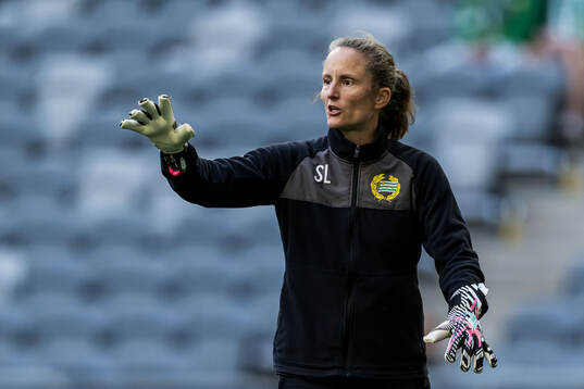 Goalkeeper coach Sofia Lundgren of Hammarby