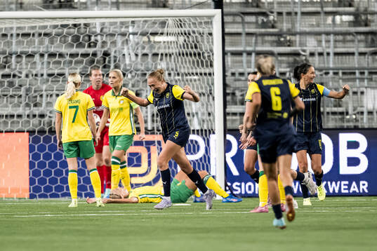 Veronika Andrukhiv of Metalist 1925 celebrates