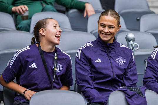 Fridolina Rolfö of Manchester United prior to the UEFA