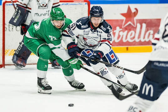 Rögles Daniel Zaar och Linköpings Markus Ljungh