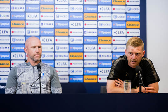 Head coach Henrik Rydström and Anders Christiansen