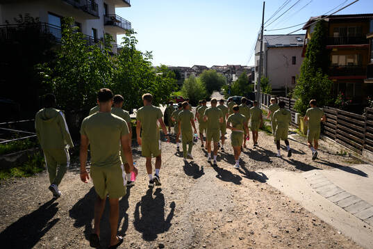 Team walk with Häcken