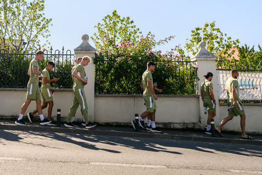 Team walk with Häcken