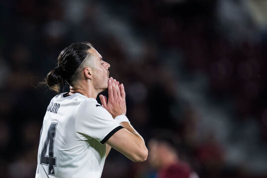 Amor Layouni of Häcken looks dejected