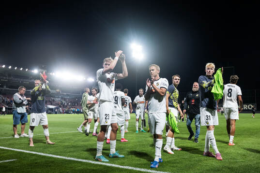 Olle Samuelsson, Pontus Dahbo and Lasse Madsen of Häcken