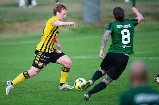 IFK Hässleholms Sam Hegdal i matchen i div. 2 mellan