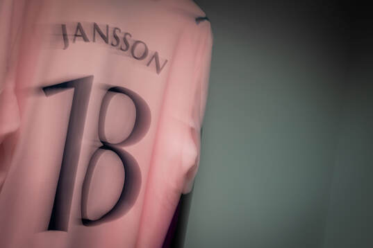 The kit of Pontus Jansson of Malmö FF in the dressing room