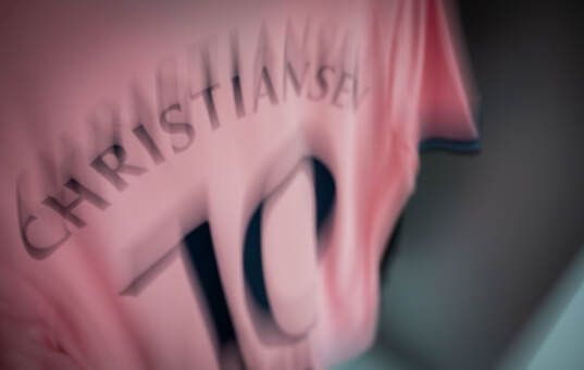 The kit of Anders Christiansen of Malmö FF in the dressing