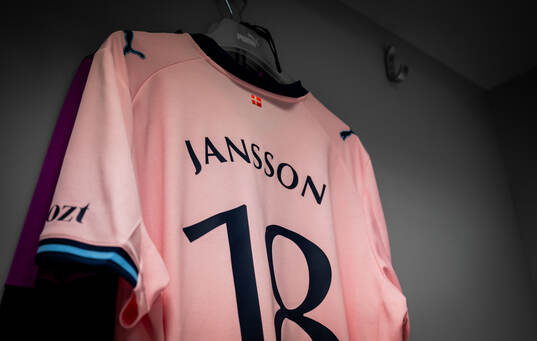 The kit of Pontus Jansson of Malmö FF in the dressing room