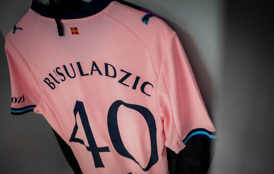 The kit of Kenan Busuladzic of Malmö FF in the dressing