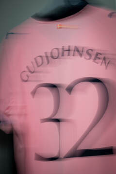 The kit of Daniel Gudjohnsen of Malmö FF in the dressing