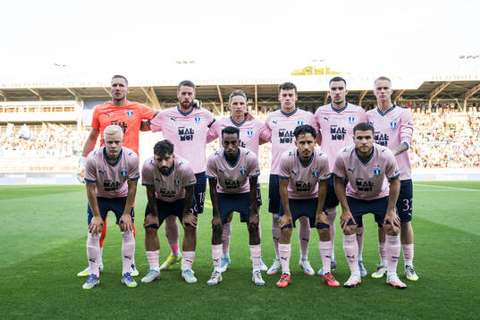 The starting eleven of Malmö FF