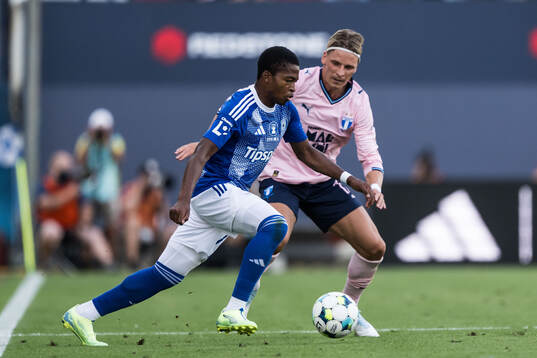 Simion Michez of SK Sigma Olomouc and Jens Stryger Larsen