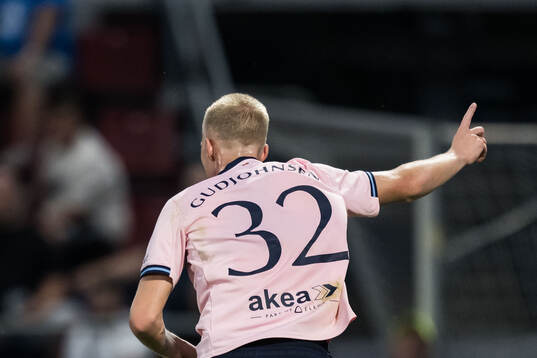 Daniel Gudjohnsen of Malmö FF celebrates