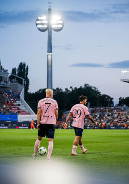 Otto Rosengren and Sead Haksabanovic of Malmö FF