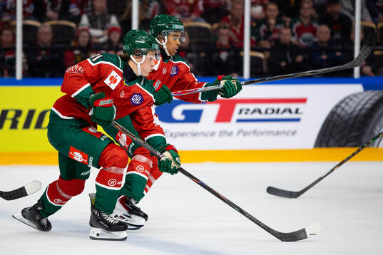 Ivar Stenberg and Max Westergård of Frölunda