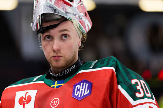 Goalkeeper Tobias Normann of Frölunda