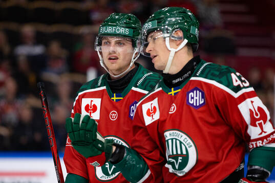 Linus Högberg and Tom Nilsson of Frölunda