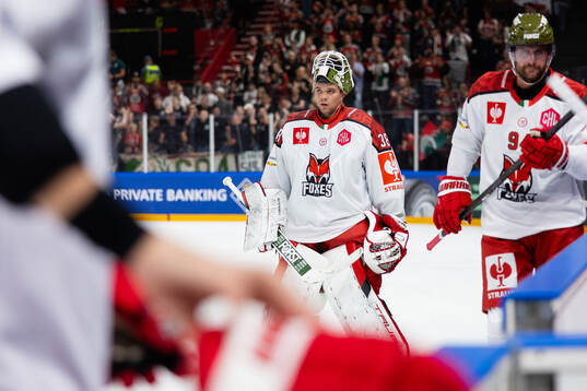 Goaltender Samuel Harvey of Bolzano