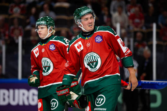 Theodor Niederbach and Max Lindholm of Frölunda